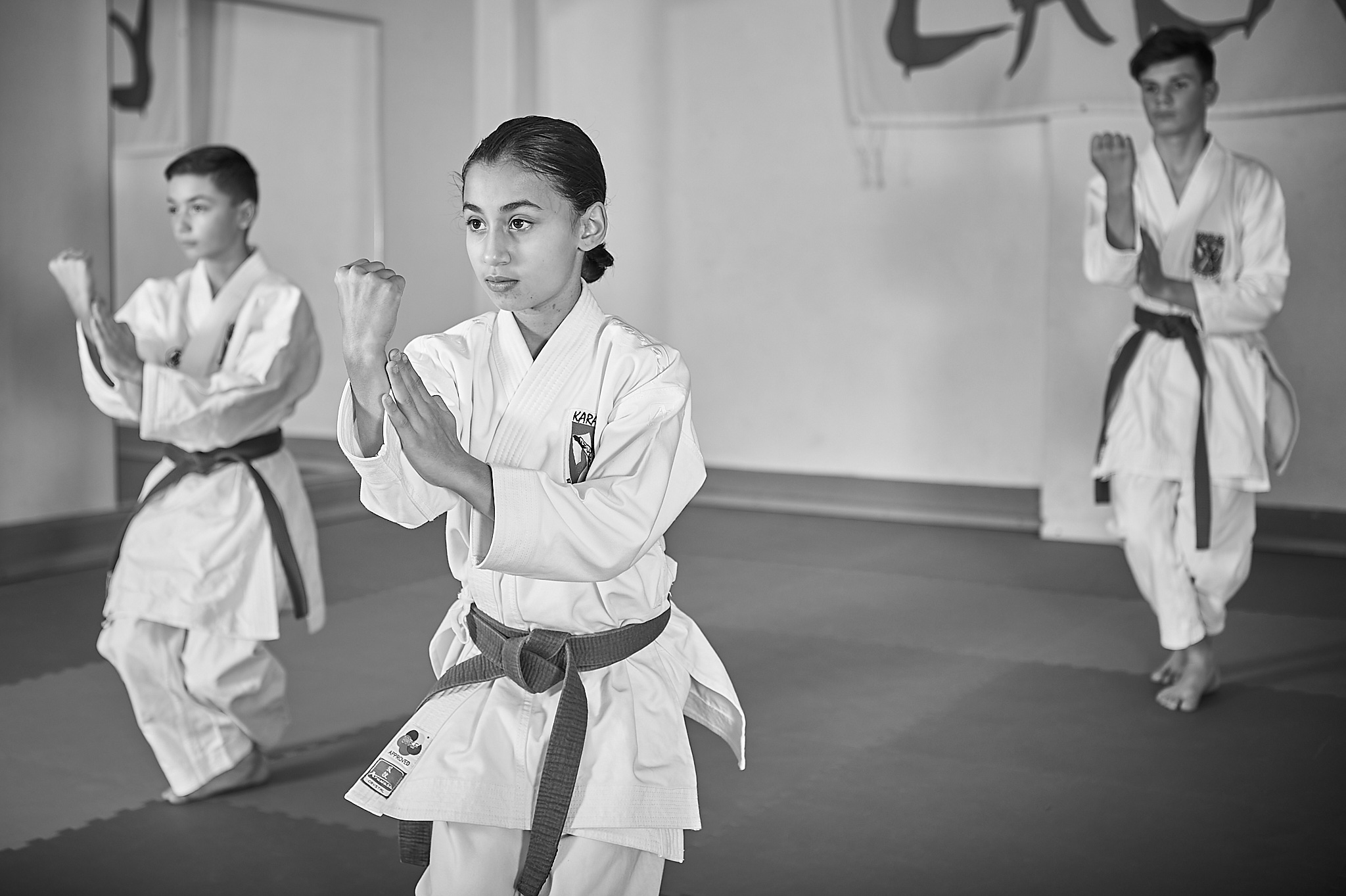 ZEN SHIN Karate U16 Junior am trainieren