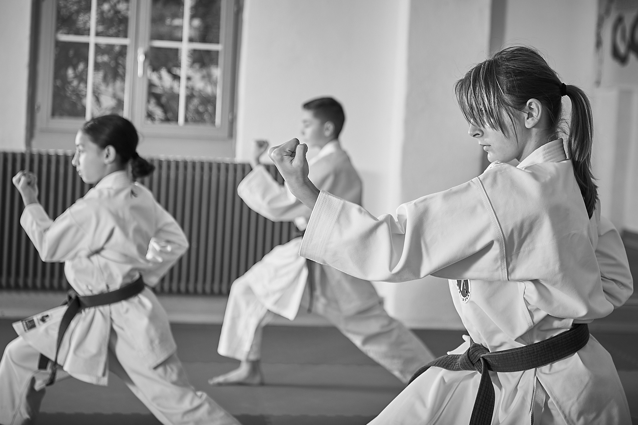 ZEN SHIN Karate U16 Junior am trainieren