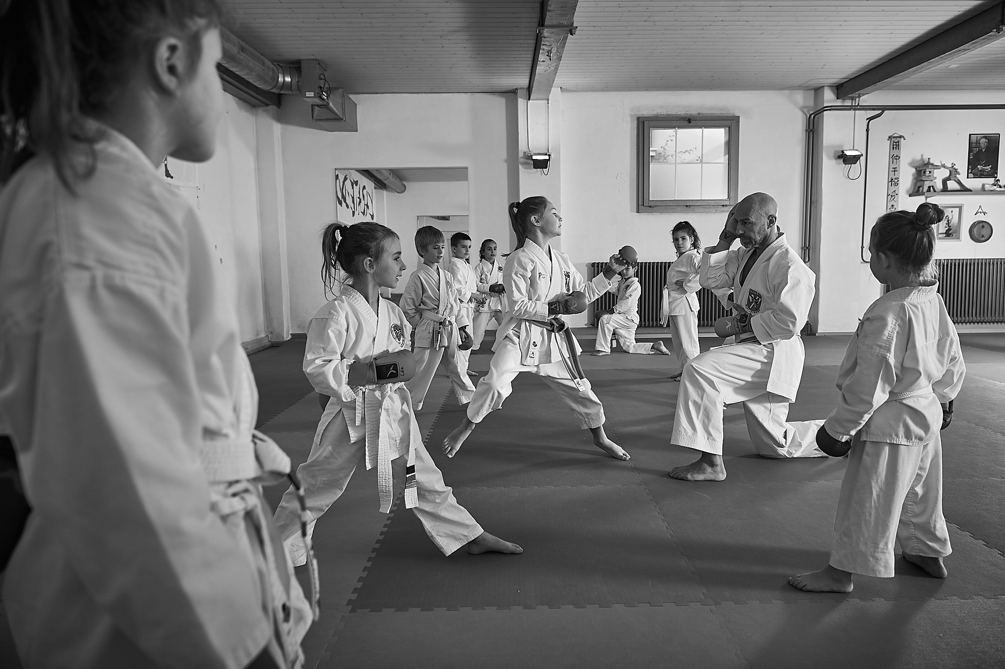 ZEN SHIN Karate U8 Bonsai trainieren Zweikampf