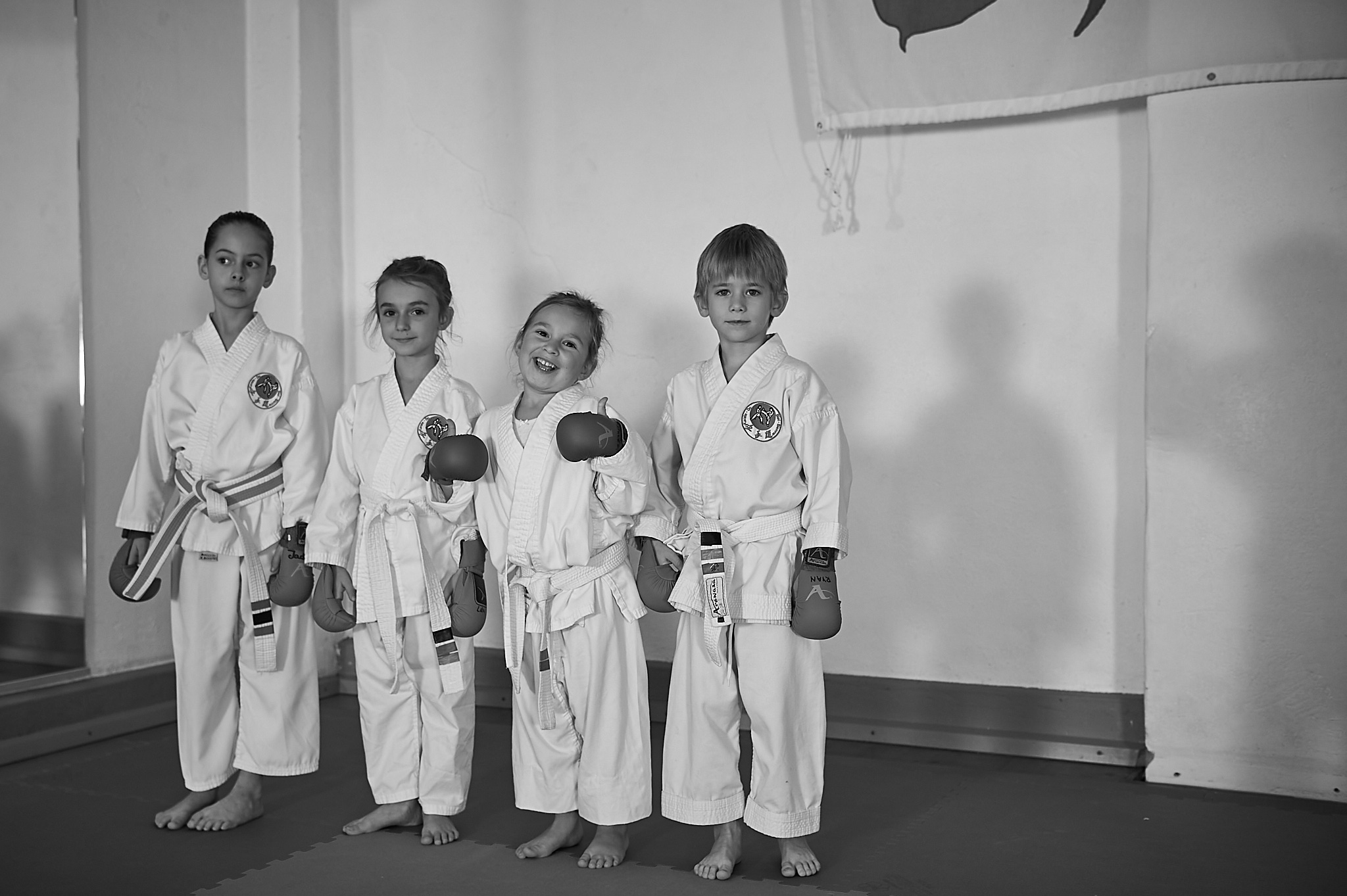 ZEN SHIN Karate U8 Bonsai am trainieren